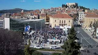 Doček zlatnih vaterpolista u Šibeniku 20022024 [upl. by Schwenk]