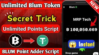 😱 Unlimited Blum Point Trick 😍 Updated Antiban Script 🔥 Unlimited Telegram Account [upl. by Eisyak]