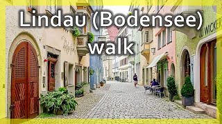 🎬 Lindau island Bodensee Germany  Walk 🎦 [upl. by Katey]