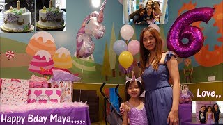 Childrens Birthday Party A Unicorn Princess Birthday Party Theme Family Indoor Playground [upl. by Eletnahs483]