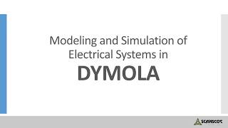 DYMOLA Electrical Systems Simulation [upl. by Foah234]