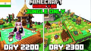 I Survived 2300 Days in Jungle Only World in Minecraft Hardcorehindi [upl. by Ailene977]