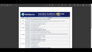 Estácio  Dicas importantes sobre CALENDÁRIO ACADÊMICO [upl. by Coriss]