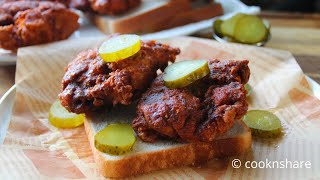 ASMR SPICY FRIED CHICKEN TENDERS in NASHVILLE HOT SAUCE  EATING SOUNDS NO TALKING  ASMR Phan [upl. by Mcclimans]