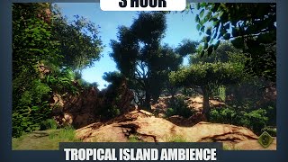 Tropical Island Ambience  3 Hours [upl. by Llerrehs]