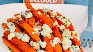 Honey Glazed Carrots Recipe topped with Gorgonzola Cheese [upl. by Neenwahs987]