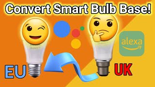 Smart Bulb Bayonet cap to Edison screw swap no adapter needed B22 E27 ElectronicsCreators [upl. by Hnad]