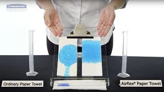 KimberlyClark Professional Airflex Paper Towel Absorbency Demo [upl. by O'Toole]