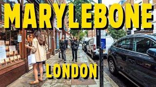 Marylebone  London Morning Walk September 2024 4K [upl. by Oicnevuj192]