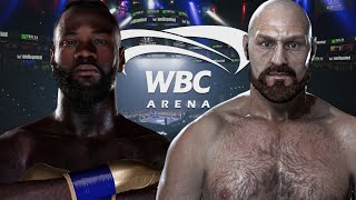 Deontay Wilder vs Tyson Fury  Undisputed ESBC Gameplay [upl. by Eimat]