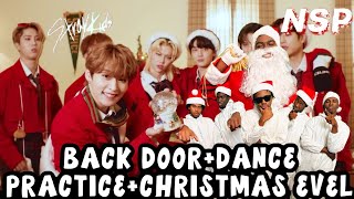 Stray Kids quotBack Doorquot MV Christmas EveL MV Dance Practice   Reaction [upl. by Eyllib836]