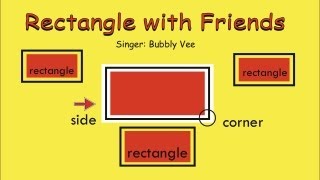 Shape Song l quotRectangle with Friendsquot l Rectangle Song [upl. by Sylera]