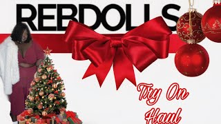 Rebdolls Holiday Edit Plus Size Try On haul  JoyAmor [upl. by Yrtnej516]