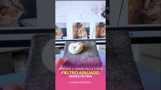 Tutorial de fieltro agujado aprende needle felting chile fieltroagujado needlefelting chile [upl. by Toomin]