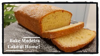 How to BAKE MADEIRA CAKE  Cake  ChefJT [upl. by Roach]