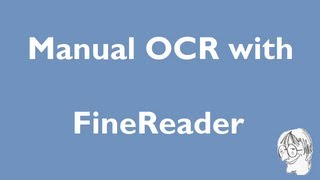 Manual OCR with FineReader [upl. by Yrehc420]