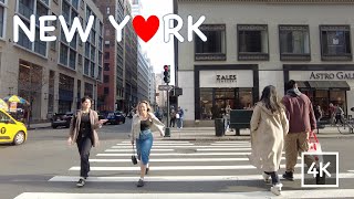 Daily New York City Midtown Manhattan City Walk Tour 6th Avenue 34th Street 4K Travel [upl. by Eardnaed]