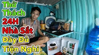 Lâm Vlog  Thử Thách 24 Giờ Sống Trong Nhà Sắt Đầy Đủ Tiện Nghi [upl. by Eenwahs]