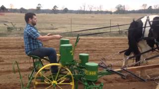 John Deere Horse Drawn Corn Planter [upl. by Neerac]