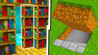 Como fazer ENTRADAS SECRETAS para TROLAR SEUS AMIGOS no MINECRAFT [upl. by Jarvey]