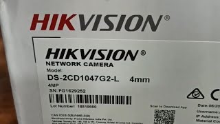 Hikvision 4 mp Camera Unboxing unboxing itsolution [upl. by Robbert]