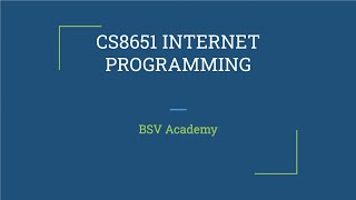 Internet Programming  Website Basics  Web Essentials  ClientServer and Communication Tamil [upl. by Christiansen]