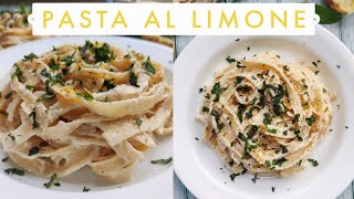 Pasta Al Limone  Pasta with lemon and cream  Easy and Quick [upl. by Nochur]