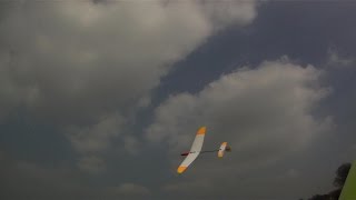 Dream Flight Libelle DLG climbing away in Spring thermals  UK flat field flying [upl. by Hardy]