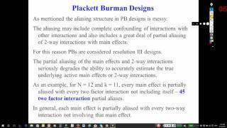 31 Plackett Burman Designs [upl. by Eilyw]