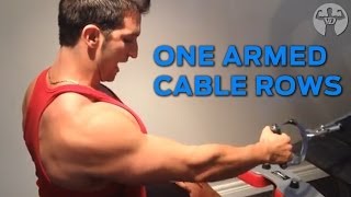 One Arm Cable Row Drop Sets [upl. by Maida]