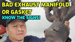 Bad Exhaust Manifold or Gasket Leaks Know the Symptoms before Replacement [upl. by Yssirk108]