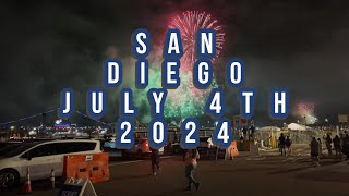 San Diego Fourth of July 2024 Fireworks Show  Big Bay Boom [upl. by Bellina260]