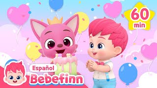 A Celebrar el cumpleaños de Pinkfong  Canción de Cumpleaños  más  Bebefinn en español [upl. by Yraunaj]