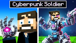 Becoming a Cyberpunk Soldier Minecraft [upl. by Okoyik451]