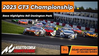 2023 GT3 Championship Rd 1  Donington Park  Race Highlights [upl. by Anerok]