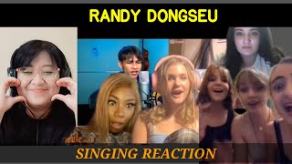 RANDY DONGSEU  Berhasil Buat Cewek Prancis dan Swedia Terpana  Singing Reaction [upl. by Lyret]