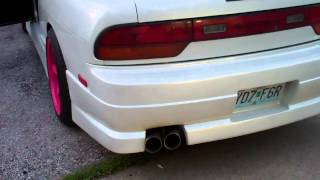 Tonyas 240sx LS1 Swap Heads and Cam MS3 and T56 Exhaust Finished Dual 3quot Stainless [upl. by Drona]