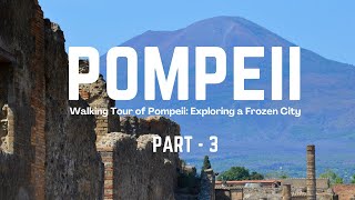 Pompeii Walking Tour  Part 3  Terme Stabiane Stabian Baths  Streets  Italy [upl. by Ahsaet41]