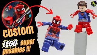 Custom de LEGO spiderman  LEGO con articulados [upl. by Schwinn]