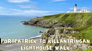 Portpatrick to Killantringan Lighthouse Walk  5 miles  Dumfries and Galloway  Scotland [upl. by Annahsor683]