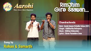 Chandrachooda  Cover Song by Rohan amp Samarth  Aarohi Bangalore [upl. by Monagan]