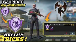 How To Complete Demon Hunter Achievement 34 Update Easy Tricks 💯 Pubg New Achievement •PUBGM• [upl. by Erlond]