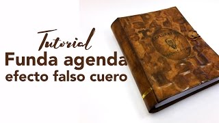 Tutorial funda agenda falso cuero  Planner Cover [upl. by Hayes]