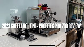 2023 MORNING COFFEE ROUTINE  PROFITEC PRO 700 amp ACAIA LUNAR ESPRESSO SCALES REVIEW [upl. by Dwyer]