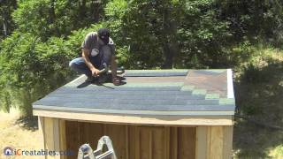 How To Build A Lean To Shed  Part 7  Roofing Install [upl. by Roleat]