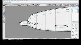 TSplines 20 for Rhino tutorial Modeling a dolphin Part 1 [upl. by Navannod]