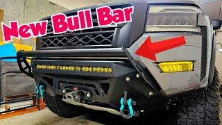 2023 Nissan Frontier Bull Bar Install CBI OffRoad [upl. by Rydder]