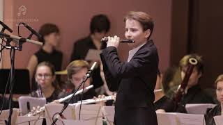 Albinonis Adagio by 13 year old flutepiccolo and orchestra [upl. by Casmey]