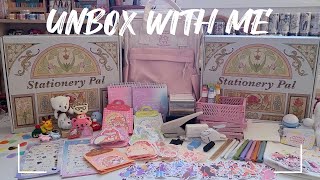 ASMR Unboxing  Aesthetic Stationery Haul ft stationerypal [upl. by Ayrolg949]