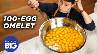 I Made A Giant 100Egg Omelet • Tasty [upl. by Seltzer932]